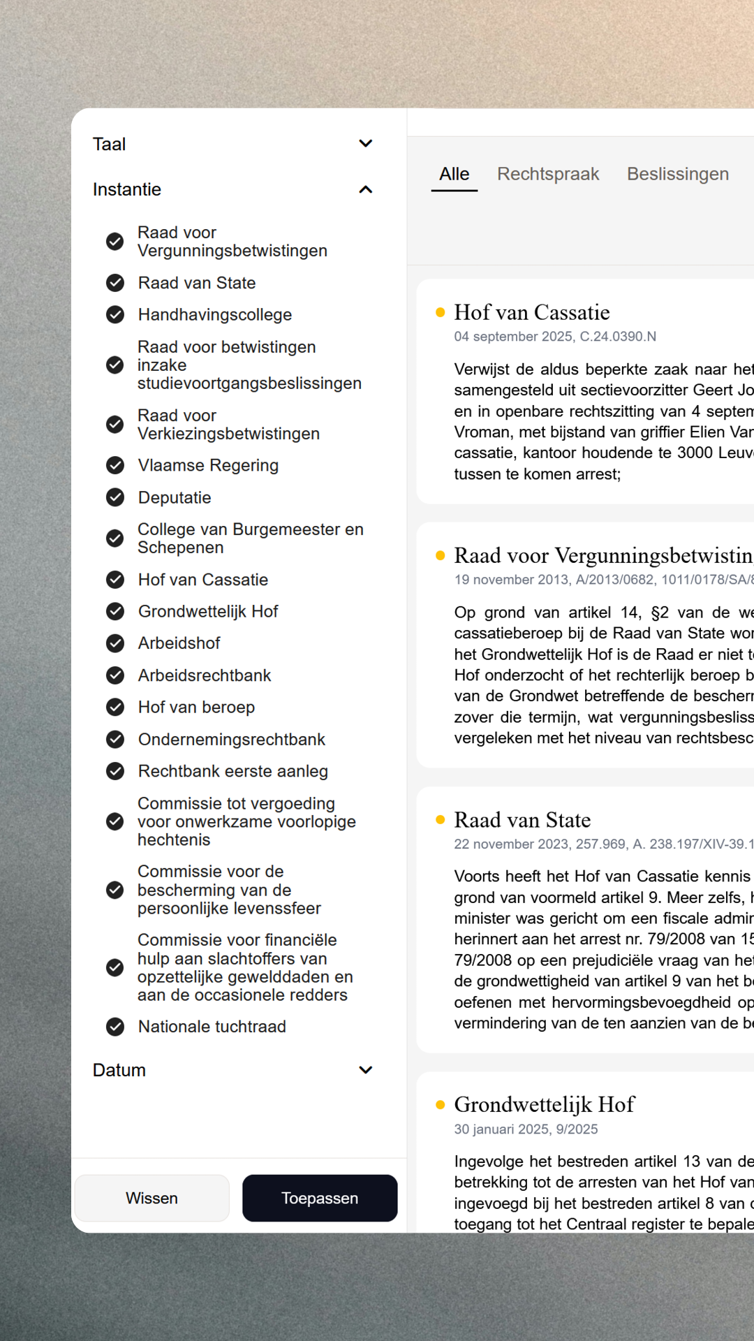 Alle officiële bronnen. In één zoekopdracht.